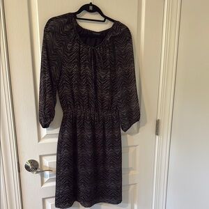 Banana Republic Black 3/4 Sleeve dress
